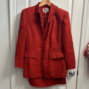 Vintage Scarlet Skirt Suit